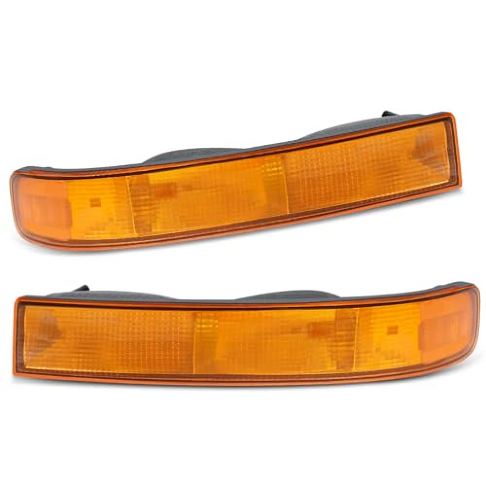 Genful Pair of OE Style Front Bumper Parking/Turn Signal Lights Compatible with 2003-2022 Chevy Express|GMC Savana 1500 2500 3500 Driver Side and Passenger Side