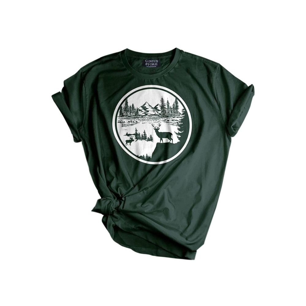GENIUS Unisex Baskılı Outdoor Normal Kalıp Tişört L Beden T-Shirt & Sweatshirt (Outdoor) Fiyatı