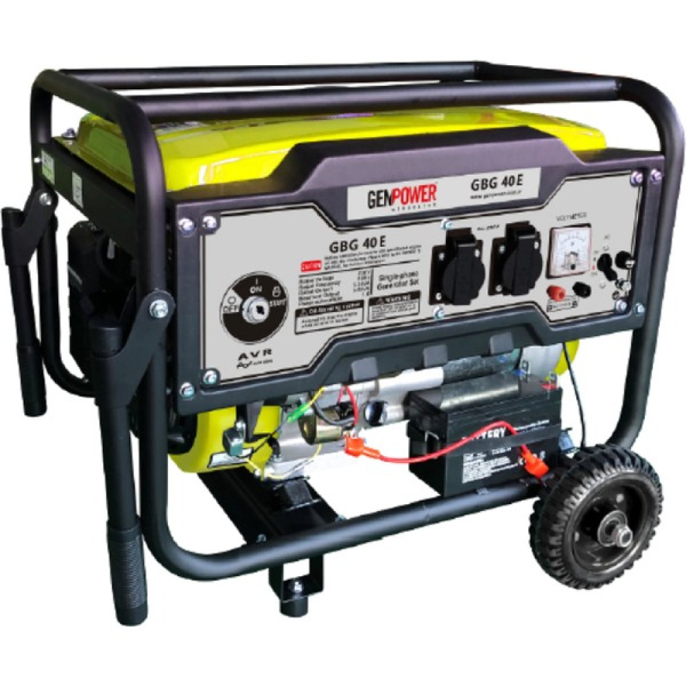 Genpower Gbg 40 E Model 4 Kva Benzinli,ipli/marşlı,tekerlekli Monofaze Portatif Jeneratör Nalburiye & Hırdavat Fiyatı