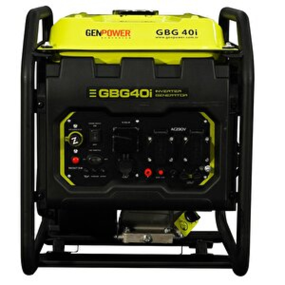 GenPower Gbg 40i̇ Model 4 Kva, Benzinli, İpli, Tekerleksiz Açık Tip, Dijital İnverter Monofaze ( 220 Volt) Portatif Jeneratör Jeneratörler Fiyatı