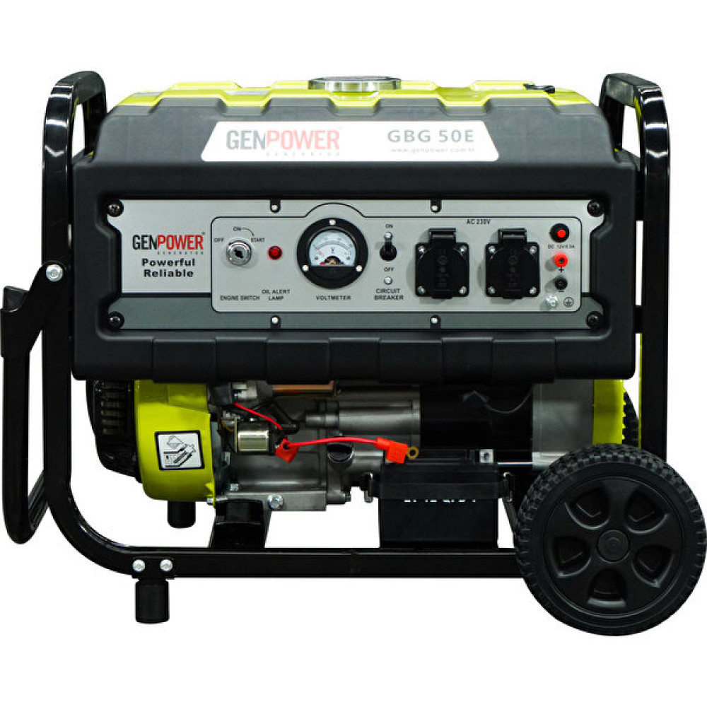 Genpower Gbg 50 E Oto Model5 Kva, Benzinli, Panolu, Tekerlekli Monofaze Portatif Jeneratör Nalburiye & Hırdavat Fiyatı