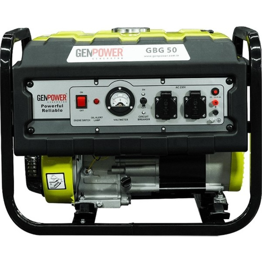 Genpower Gbg 50 Model 5 Kva, Benzinli, Ipli,tekerleksiz,monofaze Portatif Jeneratör Nalburiye & Hırdavat Fiyatı
