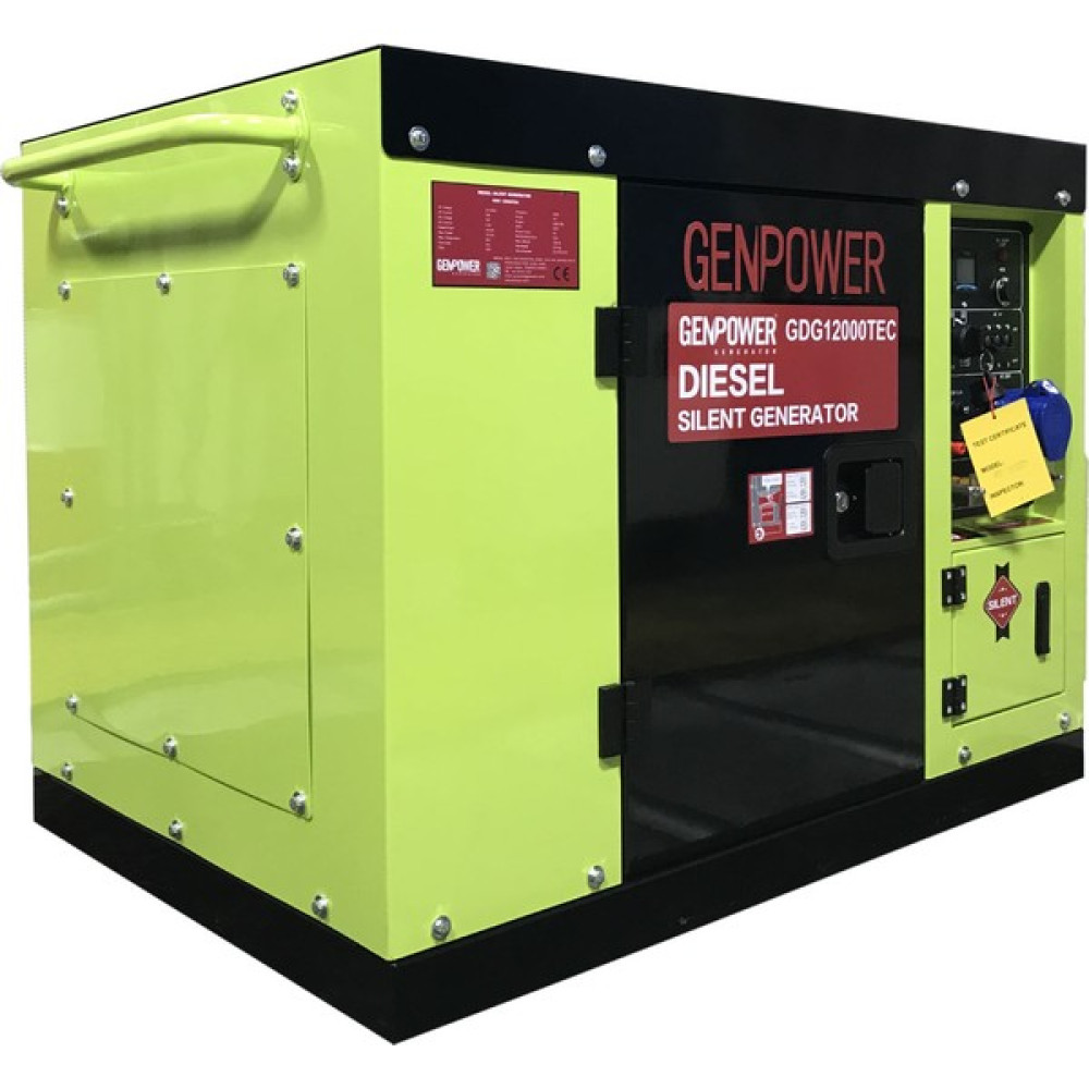 Genpower Gdg 12000 Tec 12 Kva Marşlı Dizel Ses Izolasyon Kabinli Trifaze Portatif Jeneratör Oto Boyaları Fiyatı