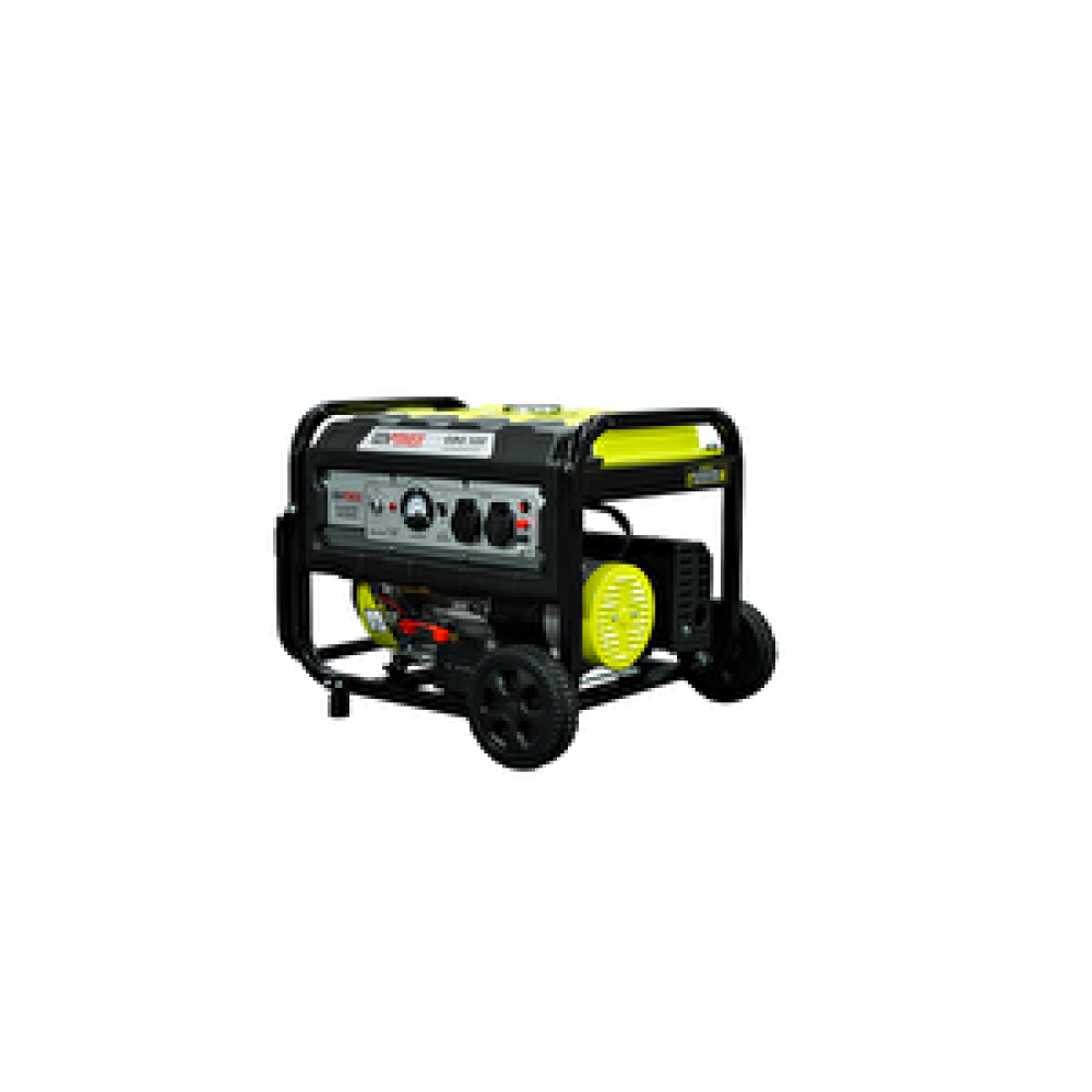GenPower Genpower Gbg 50 E Model 5 Kva Benzinli İpli/marşlı, Tekerlekli, Monofaze ( 220 Volt) Portatif Jeneratör Jeneratörler Fiyatı