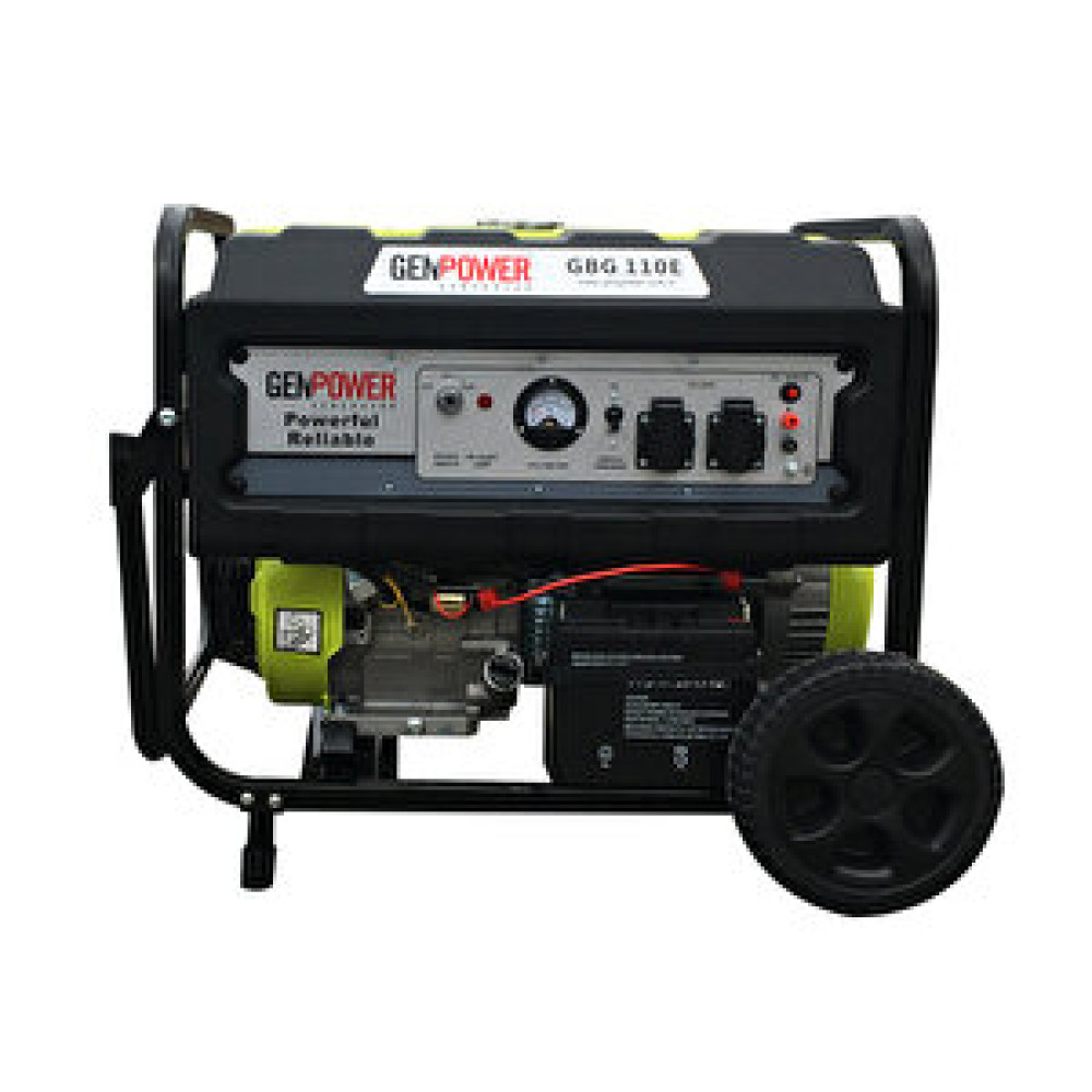GenPower Genpower Marka Gbg 110 E Model 10,5 Kva, Benzinli, Marşlı, Tekerlekli, Monofaze( 220 Volt) Portatif Jeneratör Jeneratörler Fiyatı