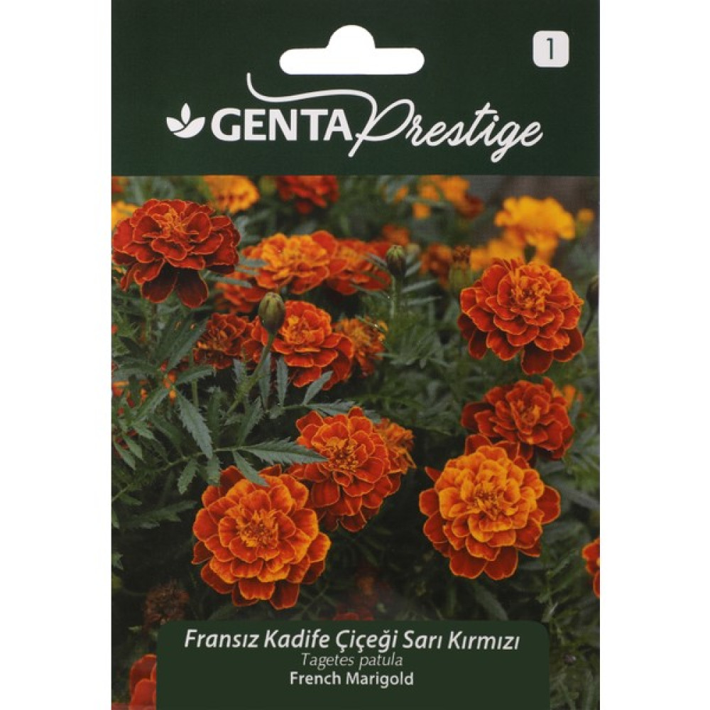 Genta Çiçek Tohumu Fransız Kadife Çiçeği Sarı Kırmızı Genta Prestige - 1 gr Tohum Fiyatı