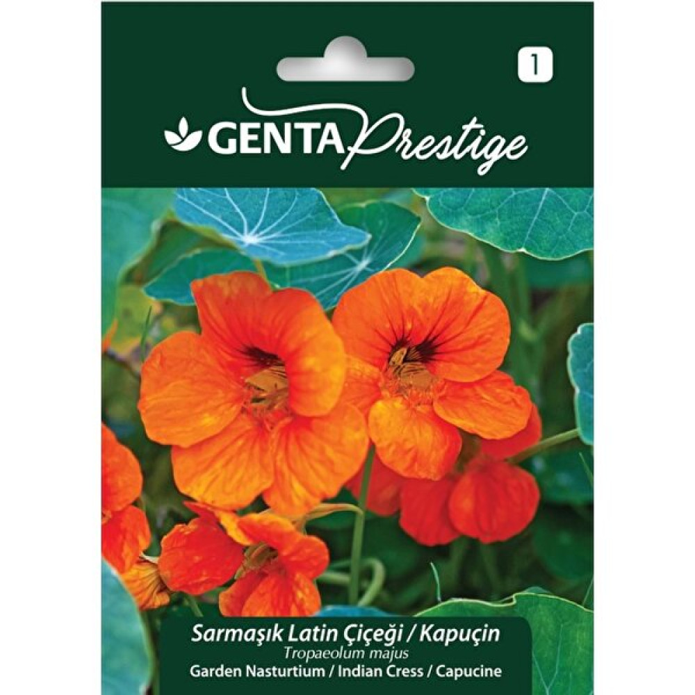 Genta Sarmaşık Latin Çiçeği - Kapuçin Çiçek Tohumu - 10 gr Tohum Fiyatı