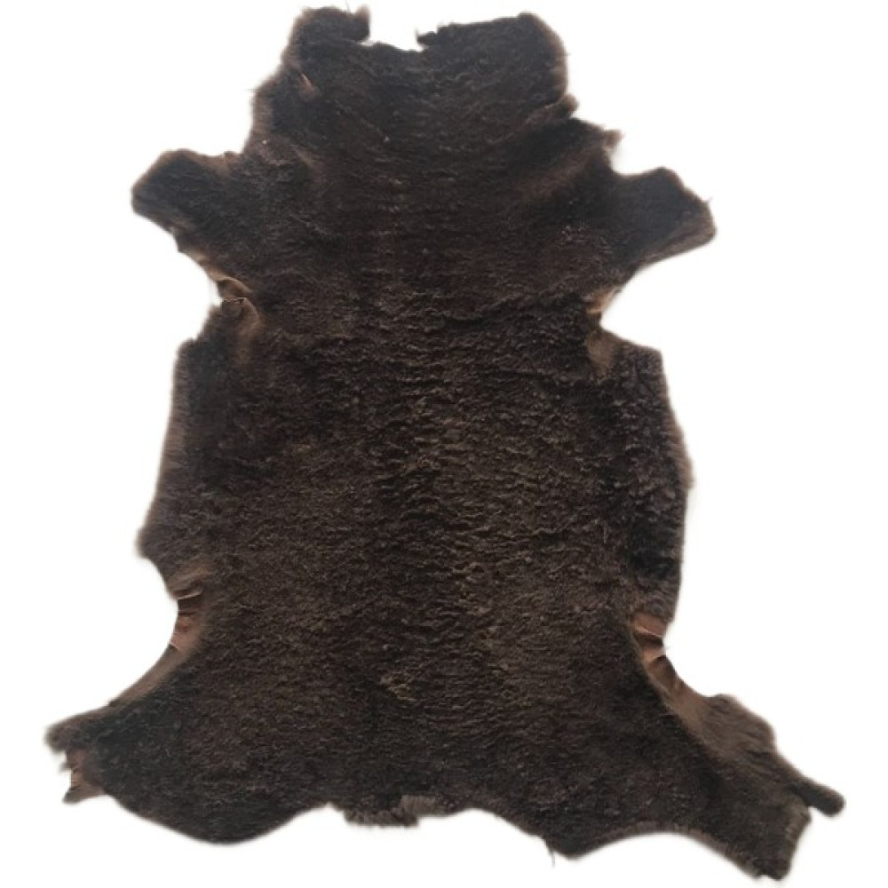 Gerçek Koyun Postu Kısa Tüylü - Naturel Kısa Tüylü Koyun Postu - Doğal Post Paspas - Kahverengi - 80 x 50 cm Paspas Fiyatı