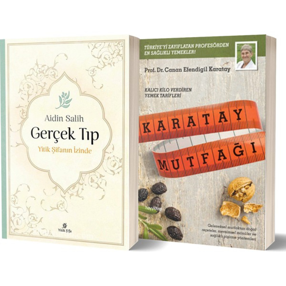 Gerçek Tıp - Karatay Mutfağı Kalıcı Kilo Verdiren Yemek Tarifleri 2 Kitap Set - Aidin Salih Sağlık, Spor ve Diyet Fiyatı