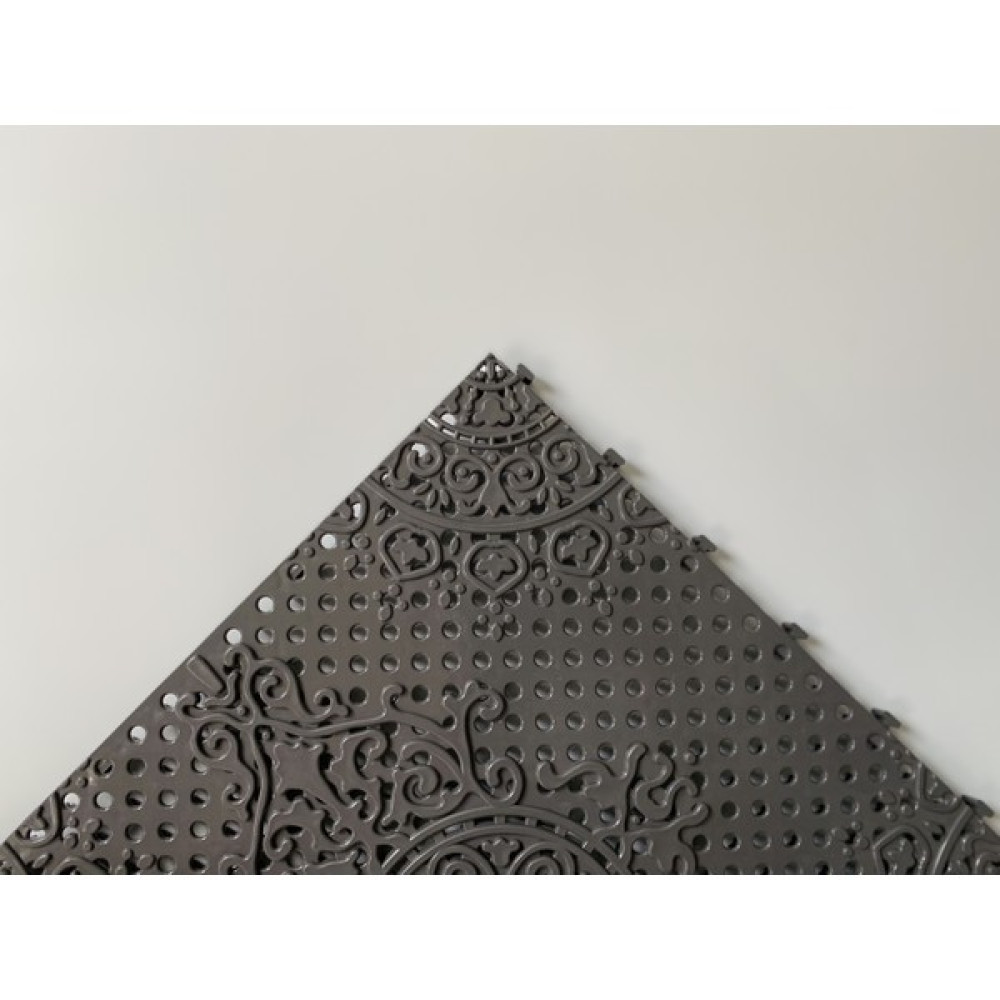 Gerçek Trend Antrasit, Çini Desenli Ortopedik Plastik Yer Karosu Zemin Döşemesi Yer Izgarası 33X33 1 M2 (9 Adet) Yer / Yüzey Kaplamaları Fiyatı