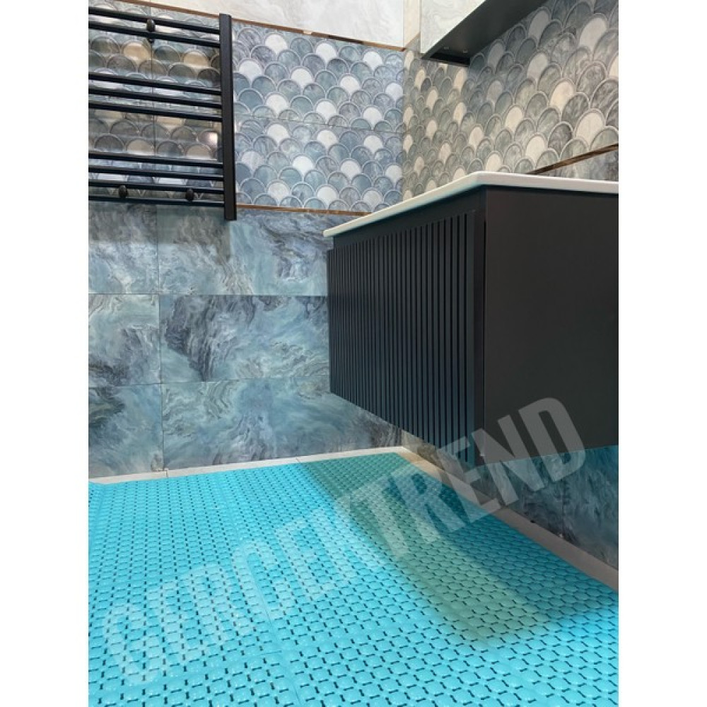 Gerçek Trend Ortopedik Plastik Yer Karosu - Banyo Zemin Döşemesi Yer Izgarası 33 x 33 x 1.5 cm 1 m2 (9 Adet) - Turkuaz Oto Boyaları Fiyatı