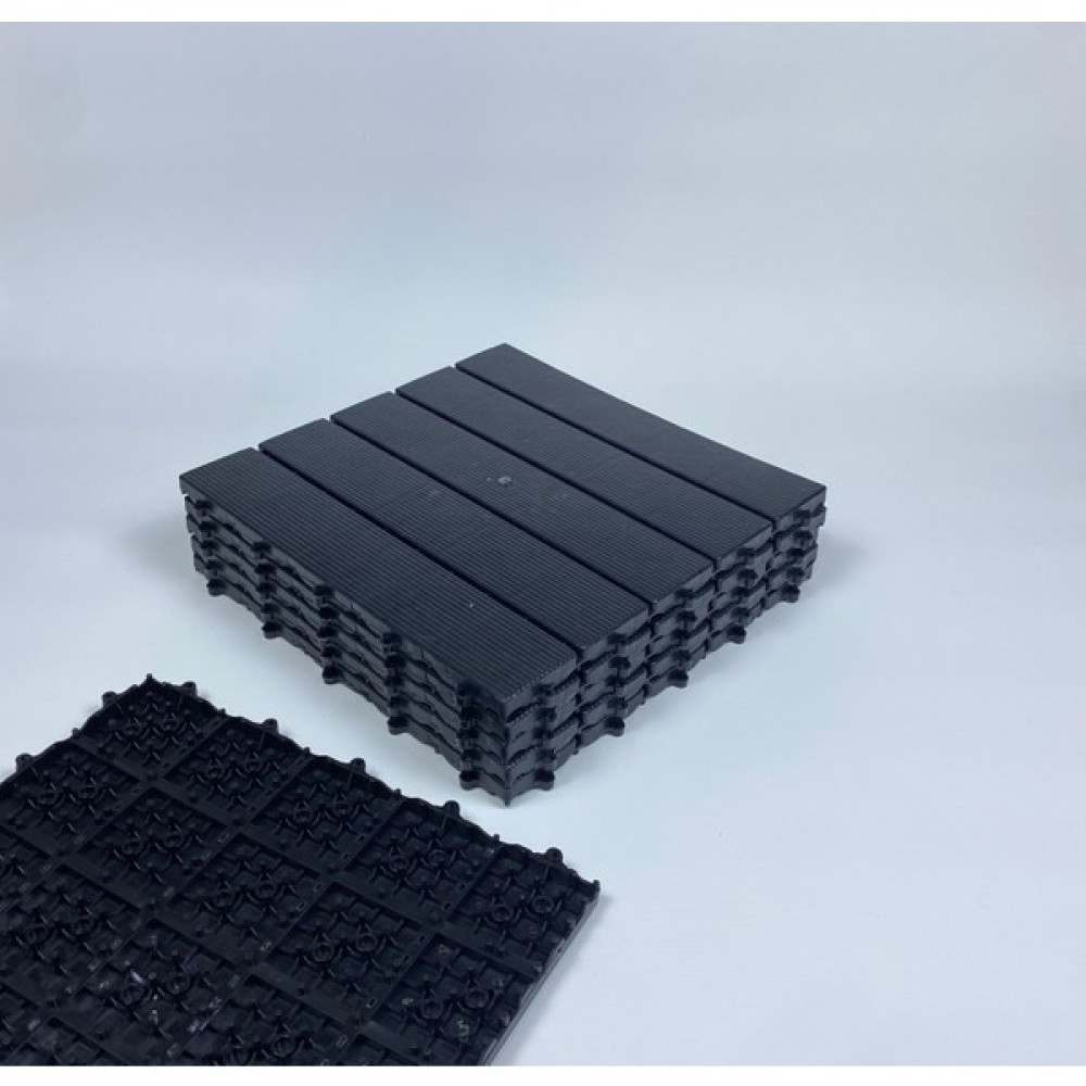 Gerçek Trend Parke Desenli Sert Plastik Yer Karosu Zemin Döşemesi Yer Izgarası 30X30 1 M2 (11 Adet) - Siyah Oto Boyaları Fiyatı