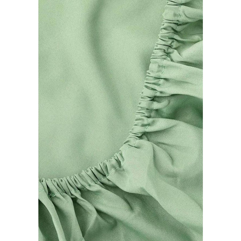 Gercella Cotton (Pamuk) 120 x 200+30 cm Mint Fitted (Lastikli) Tek Kişilik Çarşaf Bed Sheett - 120X200+30CM - Mint Yeşili Çarşaf Fiyatı