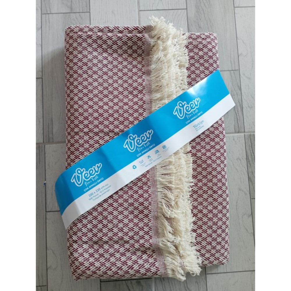 Gereli Home Dokuma Yatak Örtüsü - Bordo - 200 x 230 cm Yatak Örtüsü Fiyatı