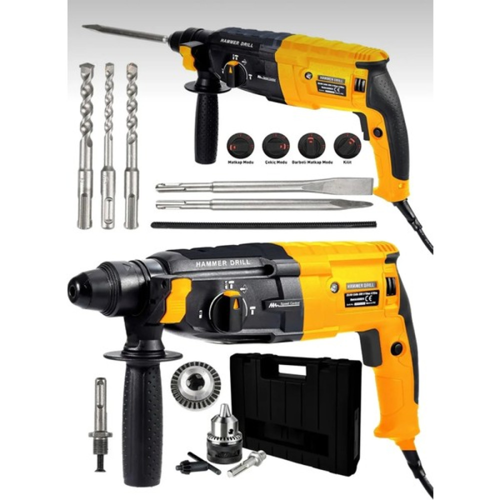 Germany Steel 4200W Çelik Şanzuman Bakir Sargılı 2-28 Kırıcı Delici Hilti Matkap 5 Adet Uç GRM-Kırıcı12 Matkaplar Fiyatı