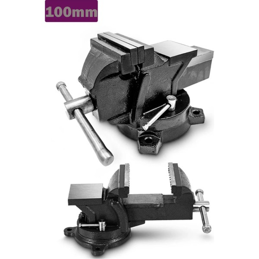 Germany Steel Alman Modeli Pro Çelik Kol 100 mm 4" 360" Dönerli Taban Dövme Çelik Sabit Tezgah Masa Mengenesi Oto Boyaları Fiyatı