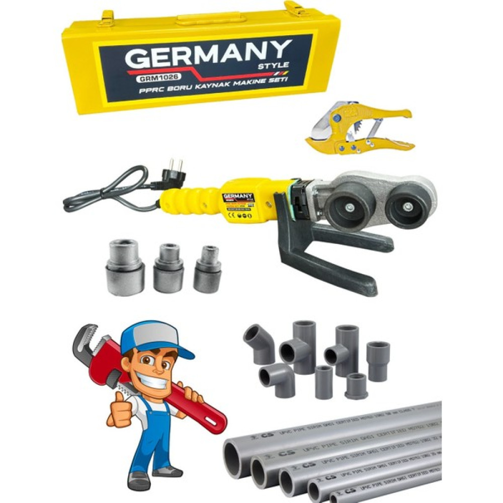 Germany Style 650 Watt Pvc Boru Kaynak Seti Kaynak Makineleri Fiyatı