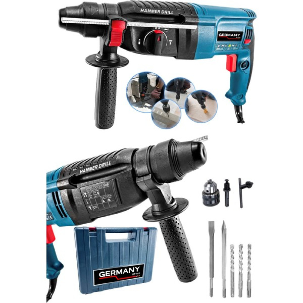 Germany Style GRMPRO-1086 Darbeli Kırıcı Delici 3500 Watt Sds Plus Kırıcı Delici Matkap 26 mm Kırıcı Deliciler & Kırıcılar Fiyatı
