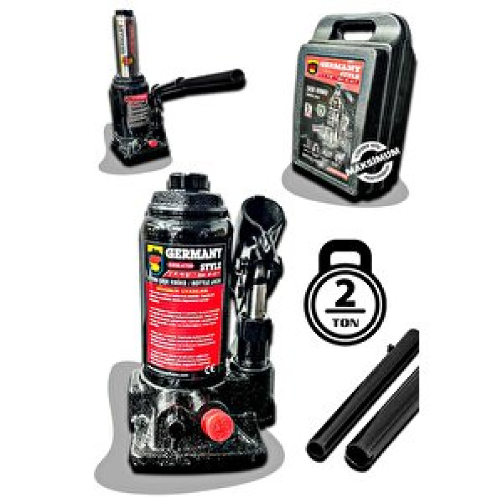 Germany Style Grmpro 2 Ton Kapasiteli Şişe Kriko Çanta Tipi Kriko 2 Ton Şişe Kriko Kriko Fiyatı