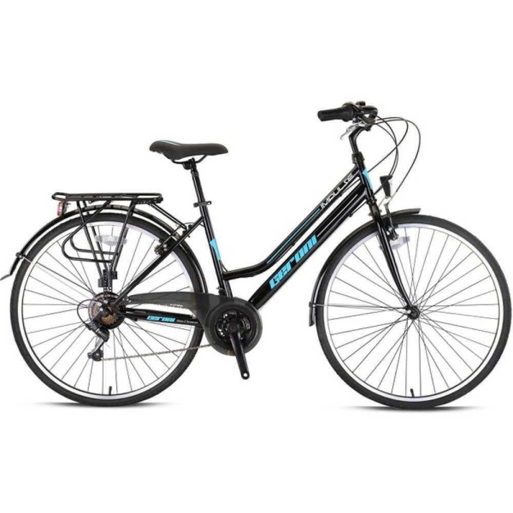 Geroni Impulse - 28" Cıty - 18.5' - 21 Vites - V.b. - Siyah-Turkuaz Şehir & Gezi Bisikletleri Fiyatı