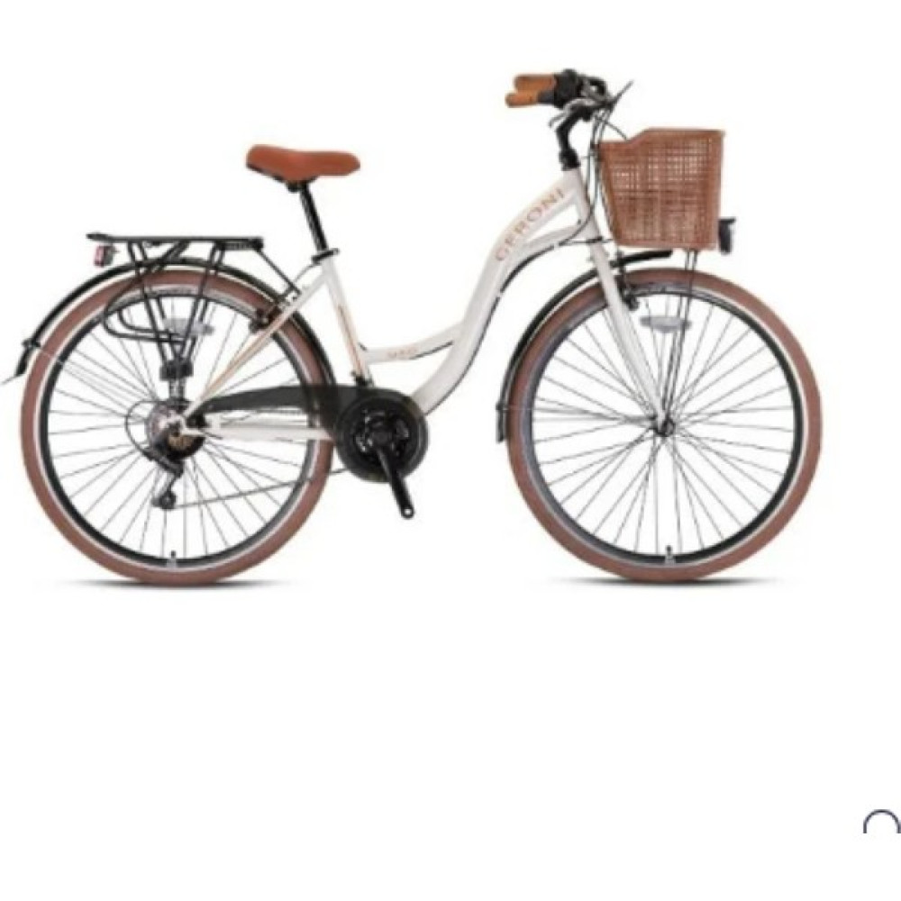 Geroni Sırıo - 28" City Bike - 21 Vites - V.b. - Ekru-Kahverengi - Shimano Şehir & Gezi Bisikletleri Fiyatı
