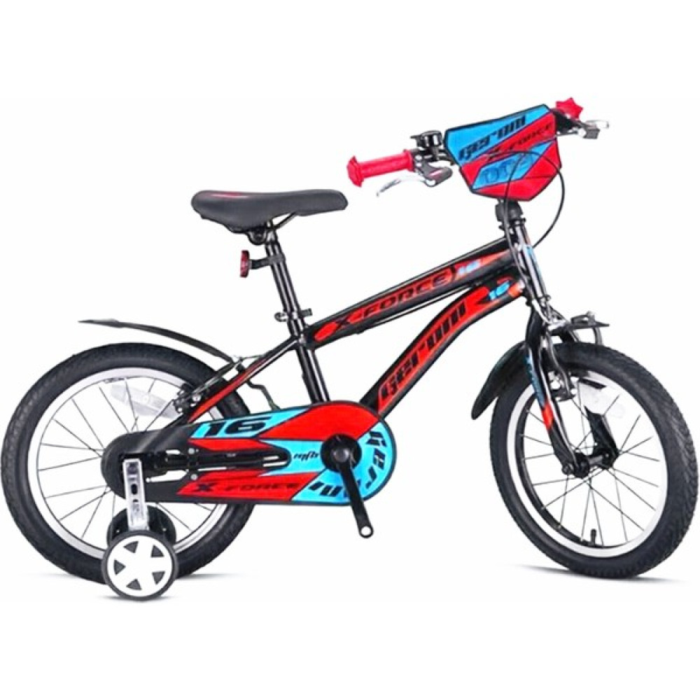 Geroni X-Force - 16" Mtb - 10' - Vitessiz - V.b. Siyah-Kırmızı Mavi Çocuk Bisikletleri Fiyatı