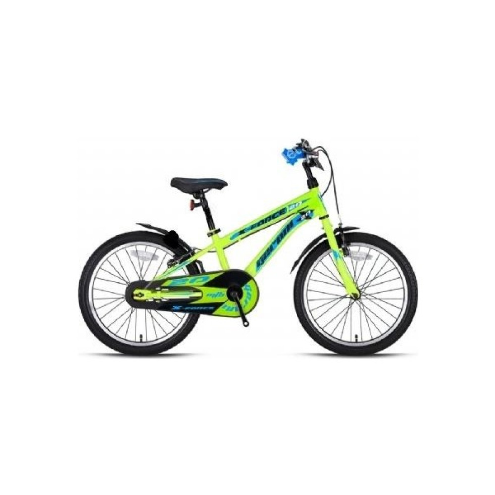 Geroni X-Force - 20" Mtb - 10' - Vitessiz - V.b. - Neon Sarı-Mavi Çocuk Bisikletleri Fiyatı