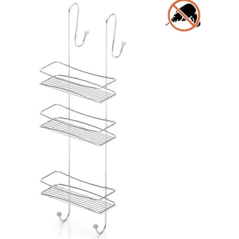 Geseus 3 Katlı Asmalı Banyo Duşakabin Duş Rafı Krom BK066 Banyo Rafı Fiyatı
