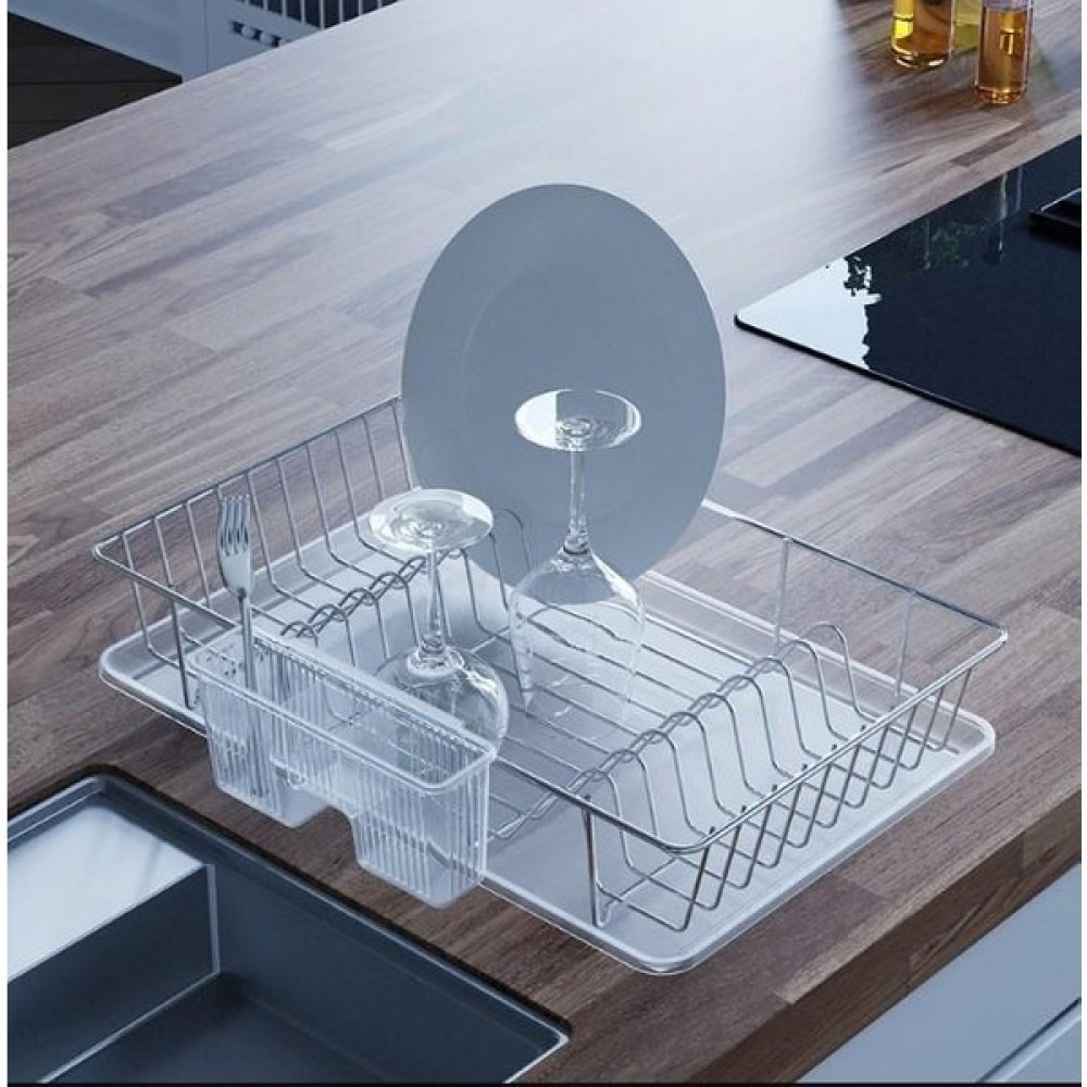 Geseus Home Tek Katlı Tabaklık Bulaşıklık Krom KB003K - 1 Adet Pratik Mutfak Gereçleri Fiyatı