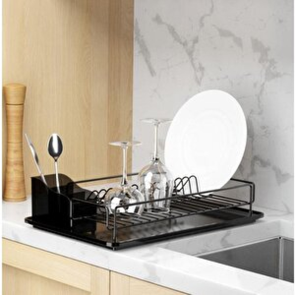 Geseus Home Tek Katlı Tabaklık Bulaşıklık Mat Siyah Kb006s Pratik Mutfak Gereçleri Fiyatı