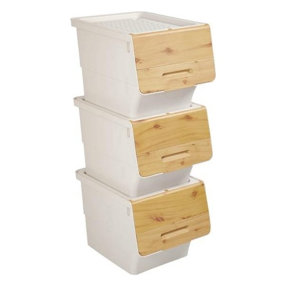 Geseus Motek Organızer Tekerlekli Eşya ve Erzak Kutusu 3X33 LT-MT05 Bambu Kapaklı - Ahşap Rengi - Krem Bambu Mutfak Dolabı / Mobilyası Fiyatı