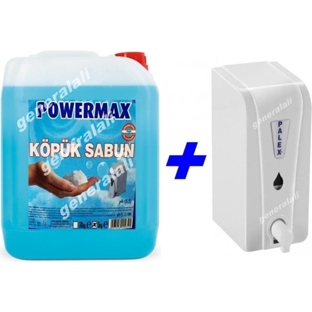 Geseus Pelex Köpük Sabun Makinası +Powermax 5kg Köpük Sabun Ikili Set - Beyaz - 5 kg Sabunluk Fiyatı
