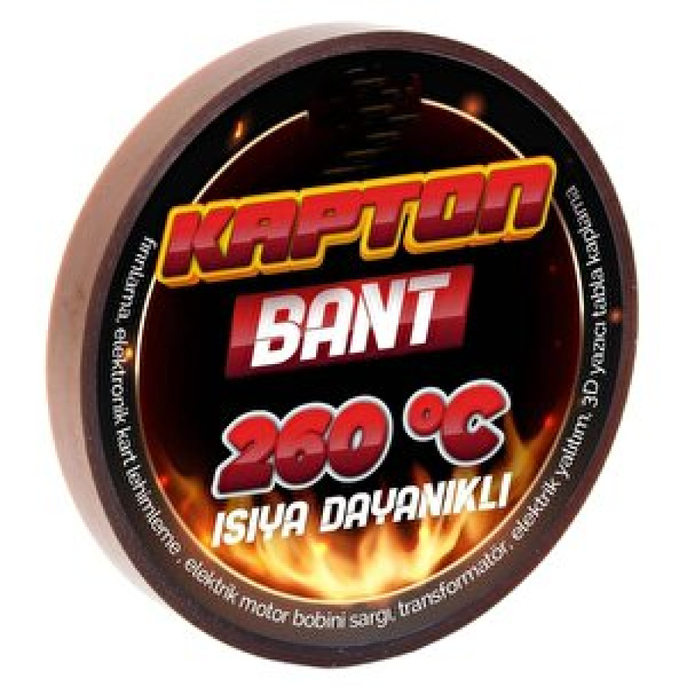 Geseus Yanmaz Kapton Bandı, 260 Dereceye Dayanıklı Termal Bant 15mmx33mt Dış Cephe Yalıtım Malzemeleri Fiyatı