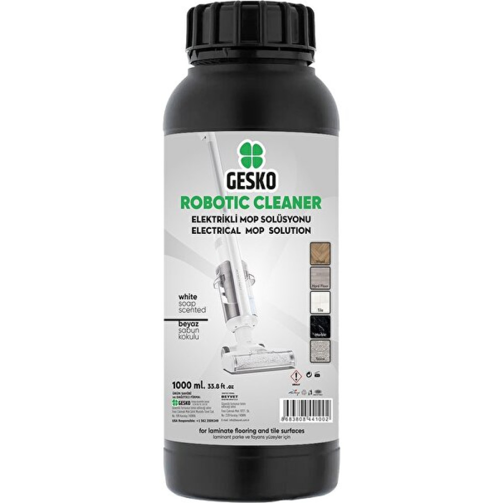 Gesko Elektrikli Mop(Dikey Süpürge) Solüsyonu Beyaz Sabun Kokulu 1000 ml ( Tineco ,bissell Etc.) Temizlik Malzemeleri Fiyatı