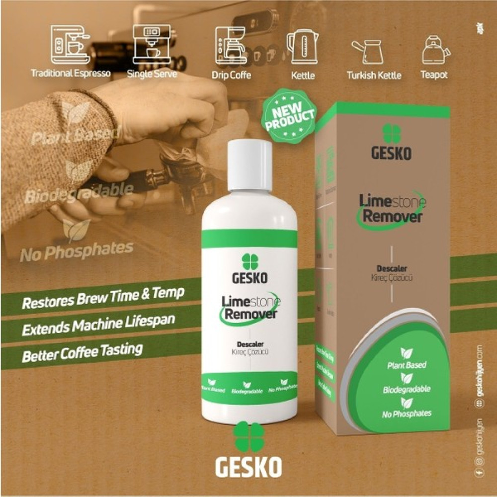 Gesko Kahve Makineleri Sıcak Su Isıtıcıları Çaydanlık Kettle Kireç Çözücü 100 ml - 750 ml Temizlik Malzemeleri Fiyatı