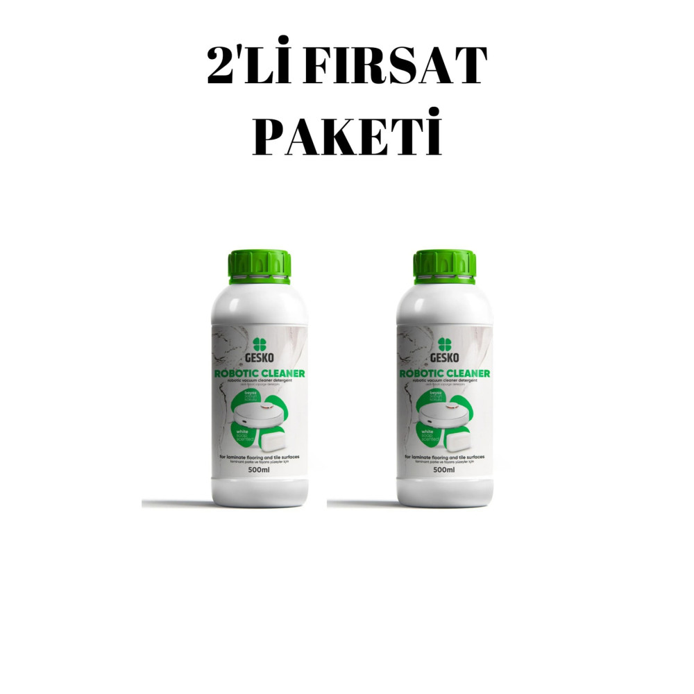GESKO Robot Süpürge Deterjanı Beyaz Sabun Kokulu (2x500 ml ) Parlatıcı ve Temizleyiciler Fiyatı