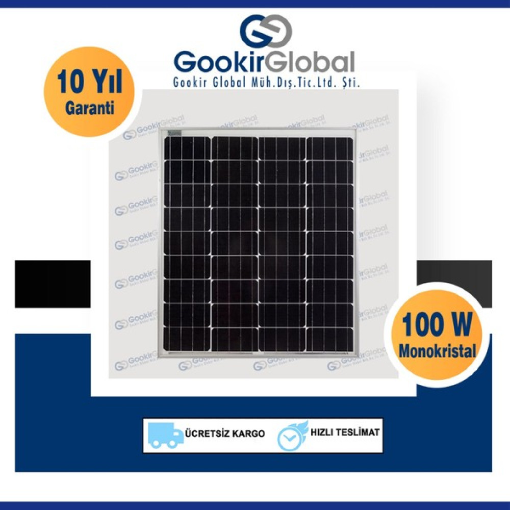 Gesper 100 Watt Monokristal Güneş Paneli Oto Boyaları Fiyatı