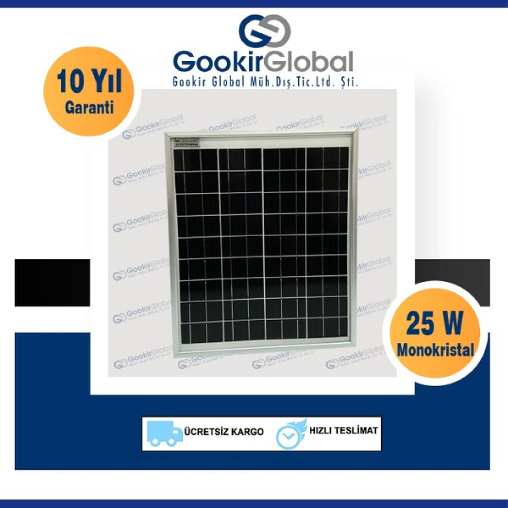 GESPER 25 Watt MONOKRİSTAL GÜNEŞ PANELİ Dış Mekan & Bahçe Oyuncakları Fiyatı