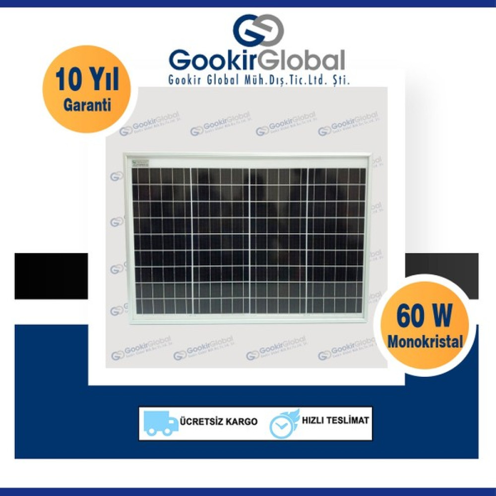 Gesper 60 Watt Monokristal Güneş Paneli Oto, Bahçe, Yapı Market Fiyatı