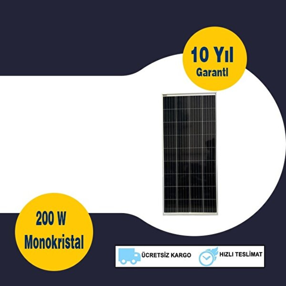 Gesper Monokristal Güneş Paneli 200 W Oto, Bahçe, Yapı Market Fiyatı