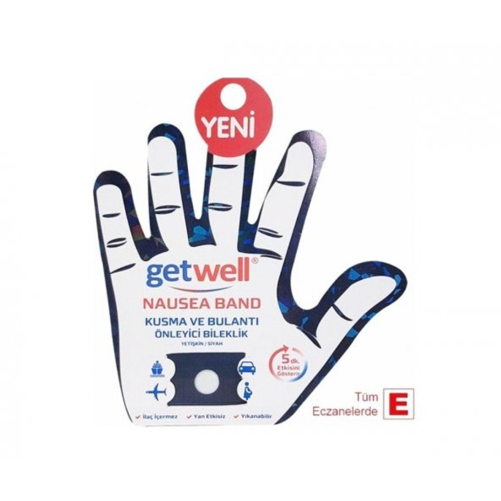 Getwell Nausea Kusma Ve Bulanti Onleyici Bileklik Band (Yetiskin) Siyah Ortopedik Ürünler Fiyatı