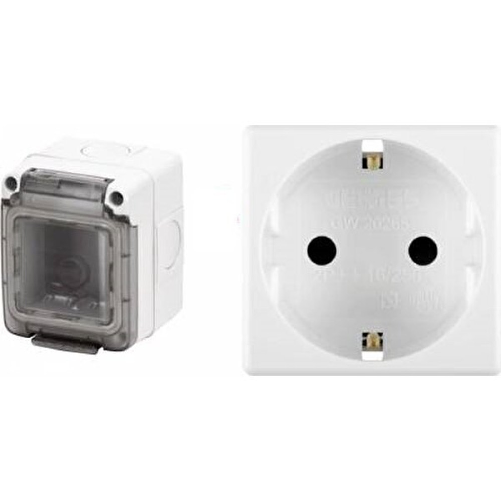 Gewiss IP65 Korumalı Su Geçirmez Outdoor Dış Mekan Sıva Üstü Kapaklı Priz - Kapak Dahil Prizler Fiyatı