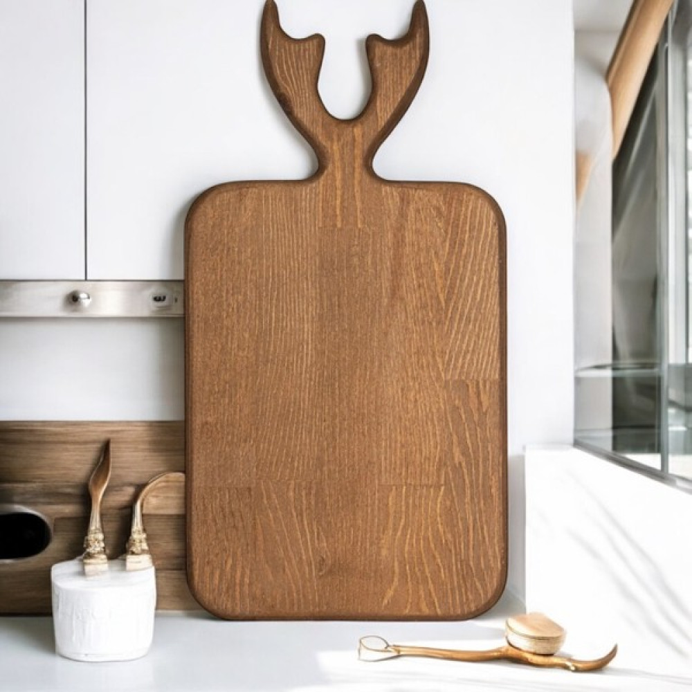 Geyikli Sunum Kesme Tahtası - 17 x 26 cm Kesme Tahtaları / Kesim Tablaları Fiyatı