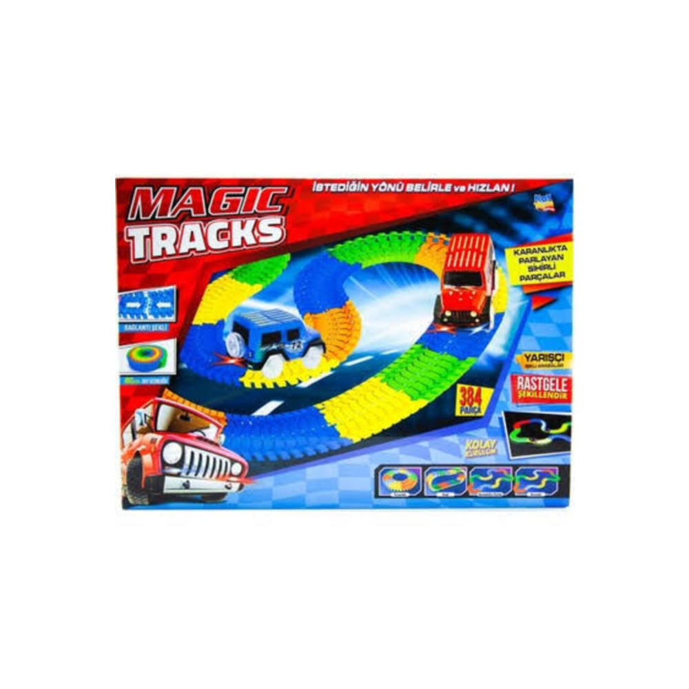 Gezegen Oyuncak Magic Tracks Hareketli Raylar 384 Parça 2 Araba Legolar ( Yapım Oyuncakları ) Fiyatı