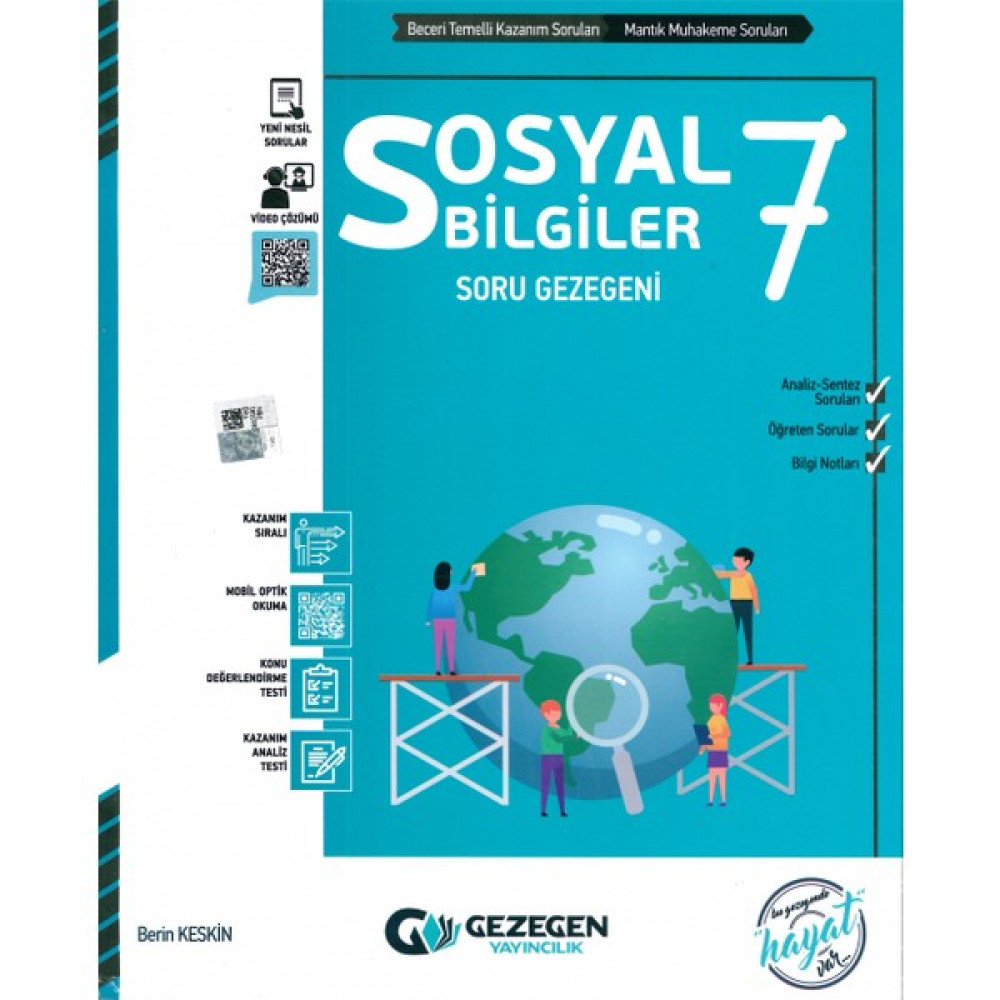 Gezegen Yayıncılık 7. Sınıf Sosyal Bilgiler Soru Gezegeni - Berin Keskin Sosyal Bilgiler Fiyatı