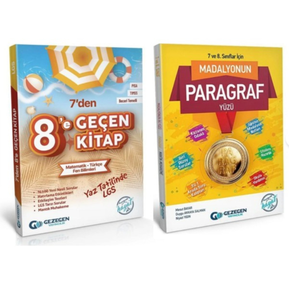 Gezegen Yayıncılık 7'den 8'e Tekrar Kitabı ve Paragraf Soru Bankası - Gezegen Yayınları Kaynak Kitapları Fiyatı