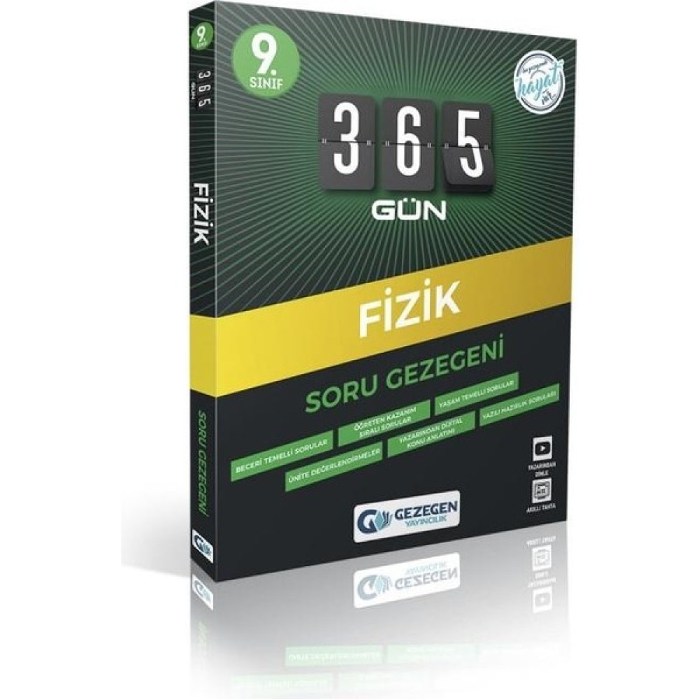 Gezegen Yayıncılık Gezegen Yayınları 9. Sınıf Fizik 365 Gün Soru Bankası(23) Fizik Fiyatı