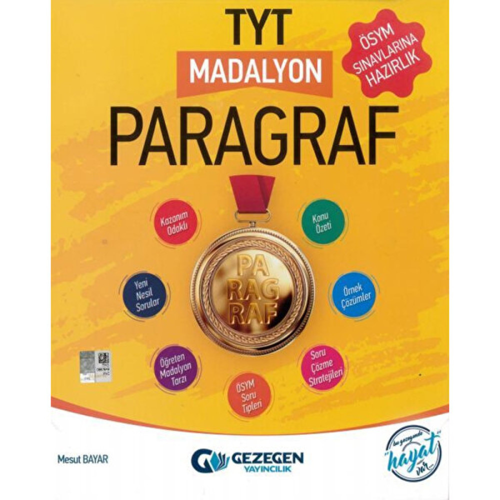 Gezegen Yayıncılık Tyt Madalyon Paragraf Temel Yeterlilik Testi (TYT) Fiyatı