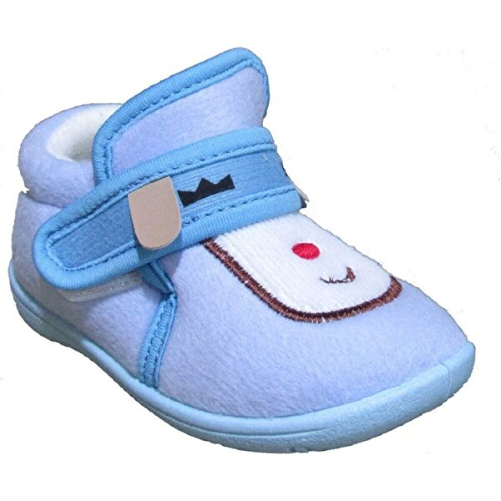 Gezer Mavi Renkli Kaydırmaz Taban Bebek Çocuk Ev Kreş Panduf Ayakkabı 02961 Erkek Çocuk Panduf Fiyatı