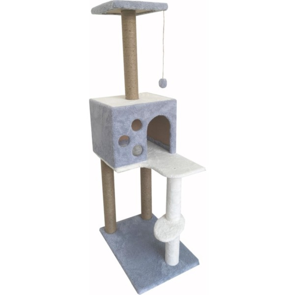 Gezeroğlu Petshop Kedi Tırmalaması ve Kedi Oyun Evi 124 cm - gri Evcil Hayvan Ürünleri Fiyatı